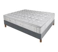 Ensemble Alitea Hotel GRAND PALACE + Sommier Tradition Graphic Gris 20cm + Pieds 120x190 Ressorts G