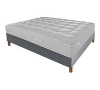 Ensemble Alitea Hotel ROYAL + Sommier Tradition Graphic Gris 20cm + Pieds 80x190 Ressorts G