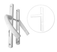 Ensemble alu porte étroite Ovalfiliz PRODIF - clé i - 24 mm - saillie réduite articulée - blanc - 58/70V5x80C7x115 - 675315