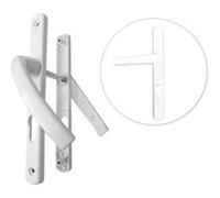 Ensemble alu porte étroite Ovalfiliz PRODIF - clé i - 24 mm - saillie réduite articulée - blanc - 58/70V5x80C7x100 - 675315