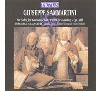 Giuseppe Sammartini – Six Solos pour flûte, violon ou hautbois – Tactus