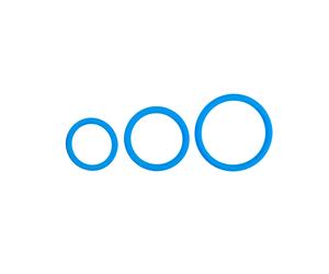 Ensemble anneaux péniens trois tailles - Bleus