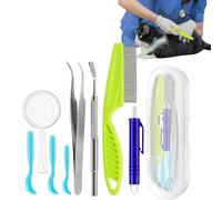 Ensemble Anti-Tiques - Extracteur Portable, Pincettes Efficaces | Outil Dissolvant Léger pour Animaux, Usage Extérieur, Chien, Chat, Accessoire Hygiénique , Protection Fiable Jardin Randonnée