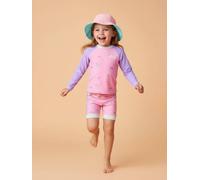 Ensemble anti-uv fille : divine violet/rose 12M