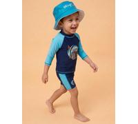 Ensemble Anti-uv Garçon : Monster Truck Bleu / Bleu / Ciel 12M