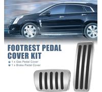 Ensemble Antidérapant Voiture Frein et Gaz Accelerator Pedal Pads Argenté