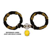 AUVRAY : kit ancrage au sol double 14 mm + chaîne de 120 cm avec maillon lasso