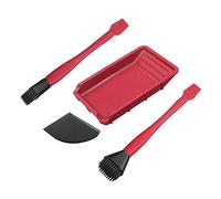 Ensemble applicateur de colle en silicone pour le travail du bois avec pinceau et peigne