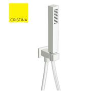 Ensemble applique prise d'eau douchette BLANC MAT - CRISTINA ONDYNA PD44324