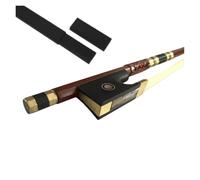 Ensemble archet de violon + étui à archet, archet de violon à bord en ébène de haute qualité, arc octogonal en peau de serpent en soie dorée, œil de poisson, coquillages colorés(3-4 set)