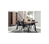 CARSON - Ensemble Argentier + Table 170cm Piètement Métal A -