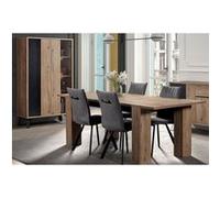 CARSON - Ensemble Argentier + Table Allongeable 180-230cm -