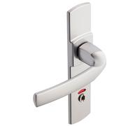 Ensemble ARTIS entraxe 165mm type condamnation à voyant finition chromé velours - - 86545