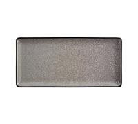 Ensemble Assiette rectangulaire Mineral, (lot de 4), gris, taille: 335 (L) x 160 (P) mm / 13 x 6 pouces, certifié BS4034, DF175