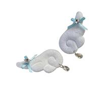 Ensemble assorti de 2 pièces bohème en peluche tissu aile corsage épingle à cheveux barrette accessoires pour la décoration de tenue charme vintage tissu aile broche accessoire