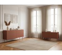 Ensemble ATLAS avec buffet 120 cm + meuble TV 120 cm rouge BOBOCHIC Rouge