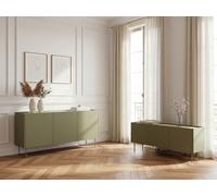 Ensemble ATLAS avec buffet 170 cm + meuble TV 170 cm vert BOBOCHIC Vert