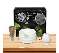 Ensemble authentique - Kit de fouet professionnel, accessoire de fabrication de thé 5 pièces avec cuillère, cuillère et support | Idéal pour les amateurs de thé, brassage maison, temps de boisson au