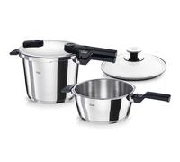 ensemble autocuiseur fissler vitaquick neuf made in germany 6 + 3 5 lt top...