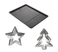 Ensemble avec plaque à pâtisserie extensible et 10 emporte-pièces - ZENKER