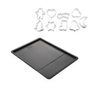 Ensemble avec plaque à pâtisserie extensible et 9 emporte-pièces sur cintre Zenker Zenker