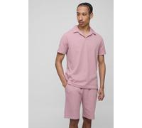 Ensemble avec polo cintré et short - MAN homme - rose - S, rose