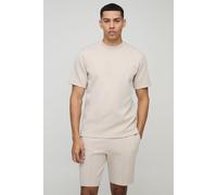 Ensemble avec t-shirt et short homme - ecru - M, ecru