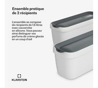 Ensemble bac à glace | 1,5 litre | plastique | compatible lave-vaisselle