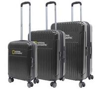 Ensemble Bagages de Voyage National Geographic Transit 3 pièces Ensemble de valise de voyage / Trolleyset - Noir Noir G