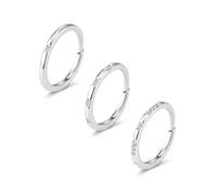 Ensemble Bagues Plaquées Argent Or Réglables Multi Pièces Empilables | Bagues Plaquées Argent Hypoallergéniques Ajustables Accessoire Élégant Cadeau Bijouterie Port Quotidien Style Simple