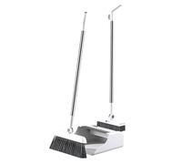 Ensemble Balai Et Pelle À Poussière | 3 Pièces Outils De Nettoyage Anti-Rouille Gadgets - Balai Avec Ramasse-Poussière - Pour Nettoyage Maison Cuisine Appartement Intérieur Extérieur Sol Dortoir
