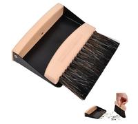 Ensemble Balai et Pelle à Poussière Brosse de Table en Bois Magnétique Portable Petit Ensemble de Nettoyage de Brosse de Table pour Nettoyer Les Tables, La Poussière et La Saleté