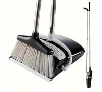 Ensemble balai et pelle à poussière de luxe - Balayage sans effort pour la maison, le bureau, les espaces intérieurs et extérieurs - Durable, réglable, léger et facile à assembler
