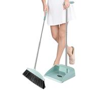 Ensemble Balai Et Pelle À Poussière - Long Manche Pelle Et Balayette | Ramasse-poussière Balayette Balai Avec Verticale Robuste | Balayette-brosse À Long Manche | Ramasse-poussière À Poussière Sur Pie