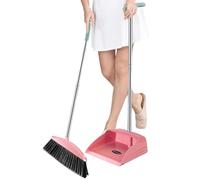 Ensemble Balai Et Pelle À Poussière - Long Manche Pelle Et Balayette | Ramasse-poussière Balayette Balai Avec Verticale Robuste | Balayette-brosse À Long Manche | Ramasse-poussière À Poussière Sur Pie