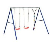 Ensemble balançoire d'extérieur balançoires et corde à disque, vidaXL, balançoire pour enfants Multicolore G