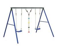 Ensemble balançoire d'extérieur balançoires et corde à disque vidaXL, balançoire pour enfants Multicolore G