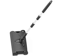 Ensemble balayette et pelle, Ensemble de balai-brosse à main combiné, pelle ménagère, essuyage du sol, balayage d'un seul balai(Black)
