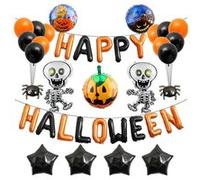 Ensemble Balloo Citrouille Pour la fête d'Halloween-coloré multicolore G