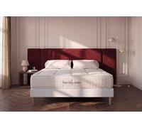Ensemble Balmoral 140 x 200 cm - 24cm - Mmoire de forme - Enveloppant - Sommier Tapissier Blanc