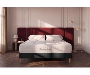 Ensemble Balmoral 160 x 195 cm + sommier kit - 24cm - Mmoire de forme - Enveloppant - Sommier kit Noir