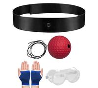 Ensemble Bandeau De Cheveux Reflex | Boule De Boxe Portable Pour Entraînement De Vitesse | Bande Élastique Pour L'Entraînement De Réaction À La Réaction | Équipement De Boxe Pour Débutants Et
