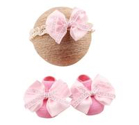 Ensemble bandeau en dentelle et chaussettes antidérapantes pour bébé de 0 à 12 mois