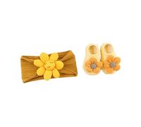 Ensemble bandeau et chaussettes en Nylon souple pour bébé, couvre-chef pour bébé et vêtements confortables pour nouveau-nés de 0 à 1 an, accessoires