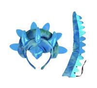 Ensemble bandeau et queue de dinosaure pour enfants - Accessoires de | Triceratops Accessoires de spectacle théâtral pour enfants, fêtes sur le thème du carnaval, activités scolaires