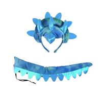 Ensemble bandeau et queue de tricératops cosplay enfants pour fête | Costume de tricératops de spectacle pour fêtes, carnaval, activités scolaires et fêtes de famille
