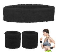 Ensemble Bandeau Et Serre-Poignets, Bracelets Poignet Et Bandeau De Sport, Bandeaux De Poignet Sports, Bracelets De Sport Absorbants, Bracelet Eponge, Sports Sweatbands Absorbants, Bandeau Sport