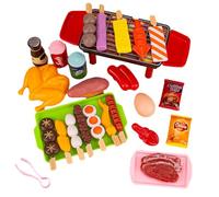 Ensemble Barbecue Jouet Enfant | Jeu De Barbecue Ensemble De Jouet | BBQ Barbecues Pretend Play Grill Toy Set | Jeu d'Imitation Jouets Cuisinière pour Barbecues