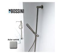 Ensemble barre de douche en inox avec douchette et flexible Nobu Acier Satiné - BOSSINI IND002P075