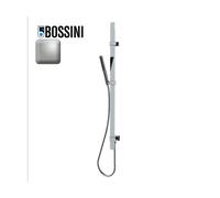 Ensemble barre de douche plate et douchette nickel satiné Apice - Bossini D48088094